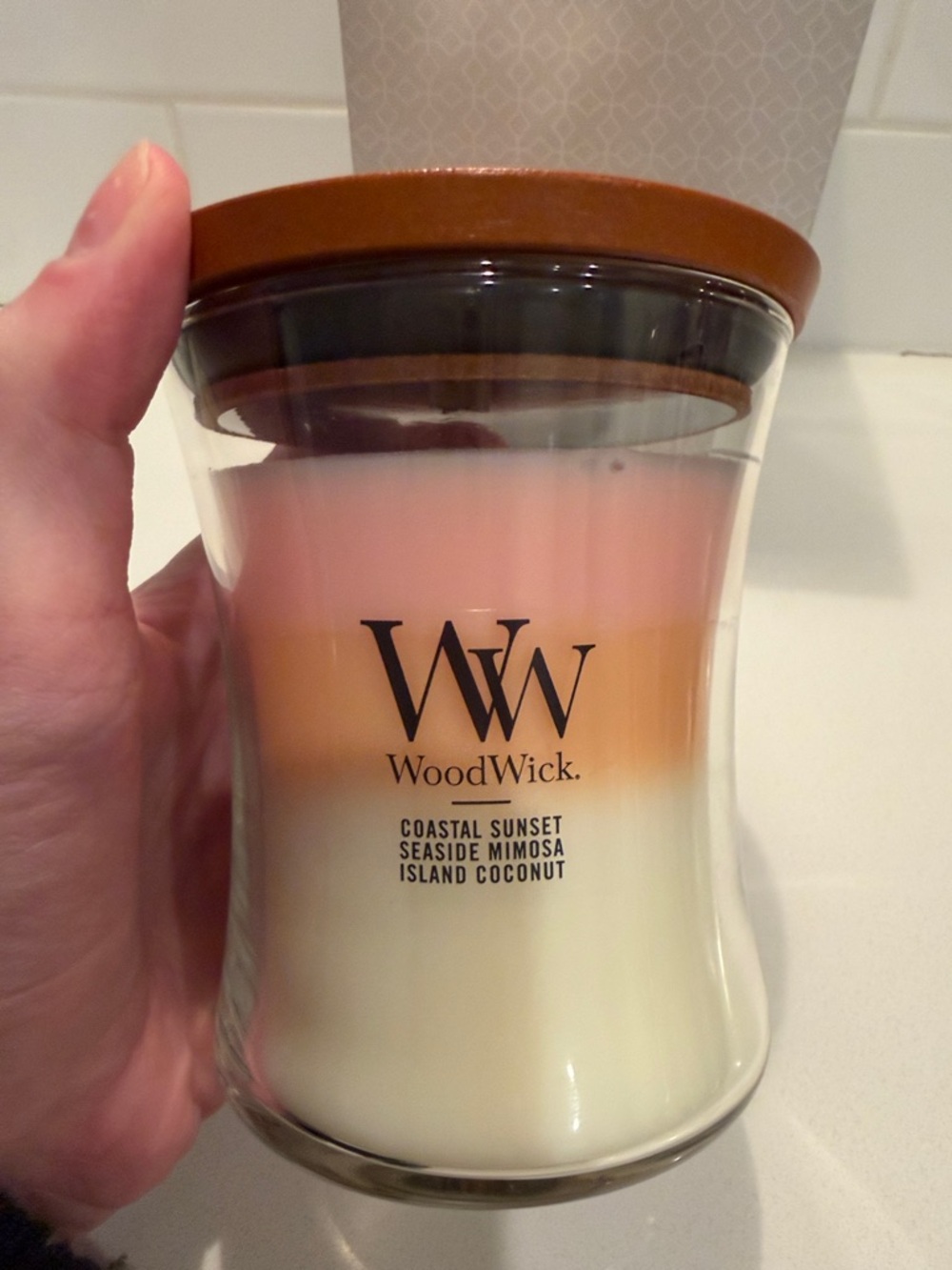 Brand New! Yankee Candle WoodWick 3 layer candle! 9.7 oz.